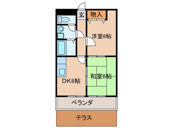 グラフィーネ槇島の物件間取画像